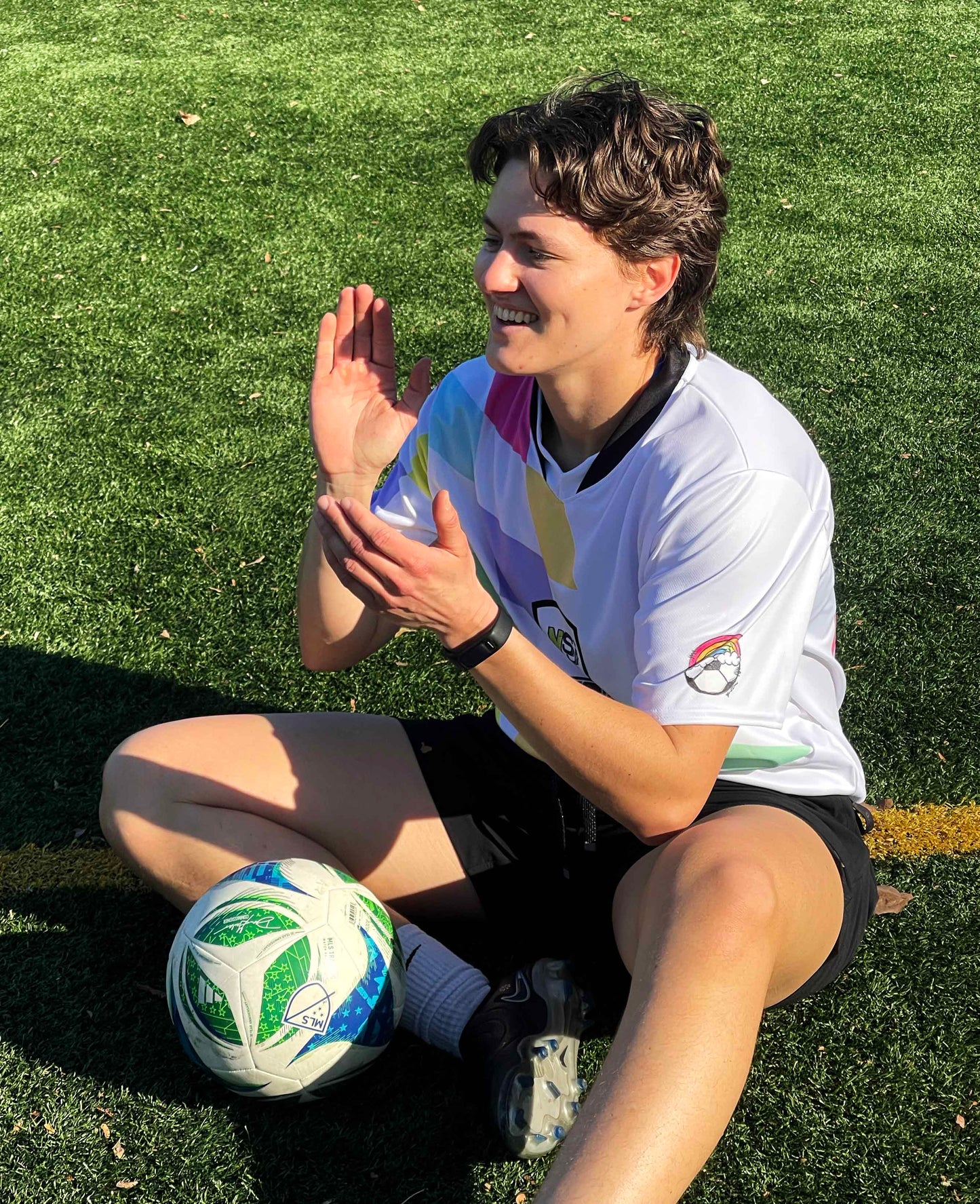Queer Soccer Recycled unisex sports jersey