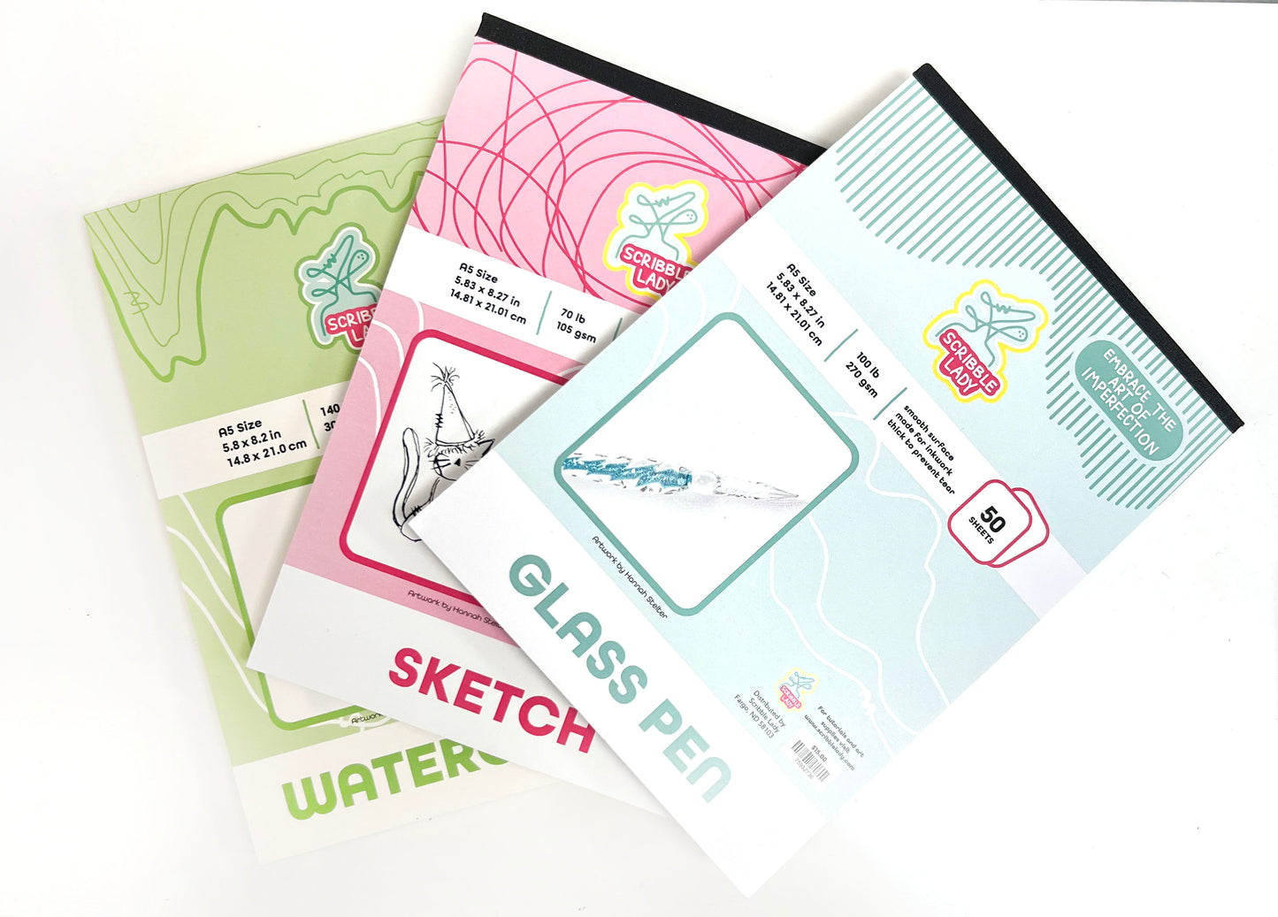 Travel Size Sketchbook Bundle- 4 Pack