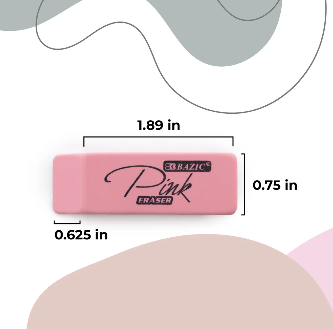 Pink Eraser (4 Pack)