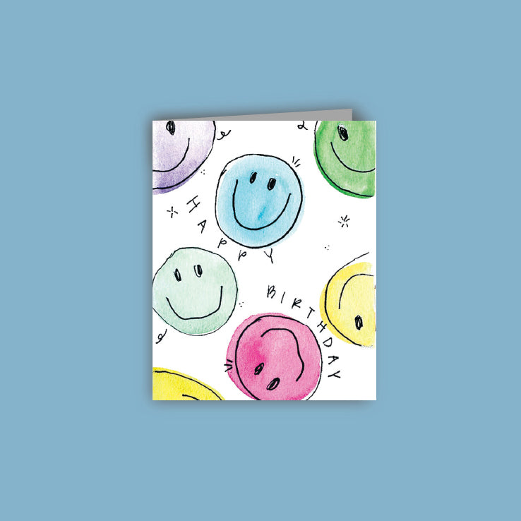 Happy Birthday Smiley Card