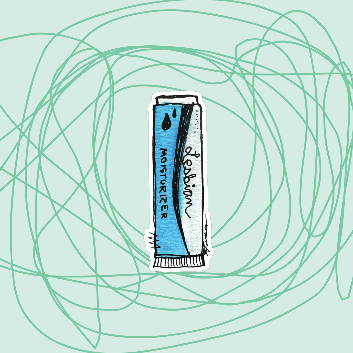"Chapstick Lesbian" Sticker