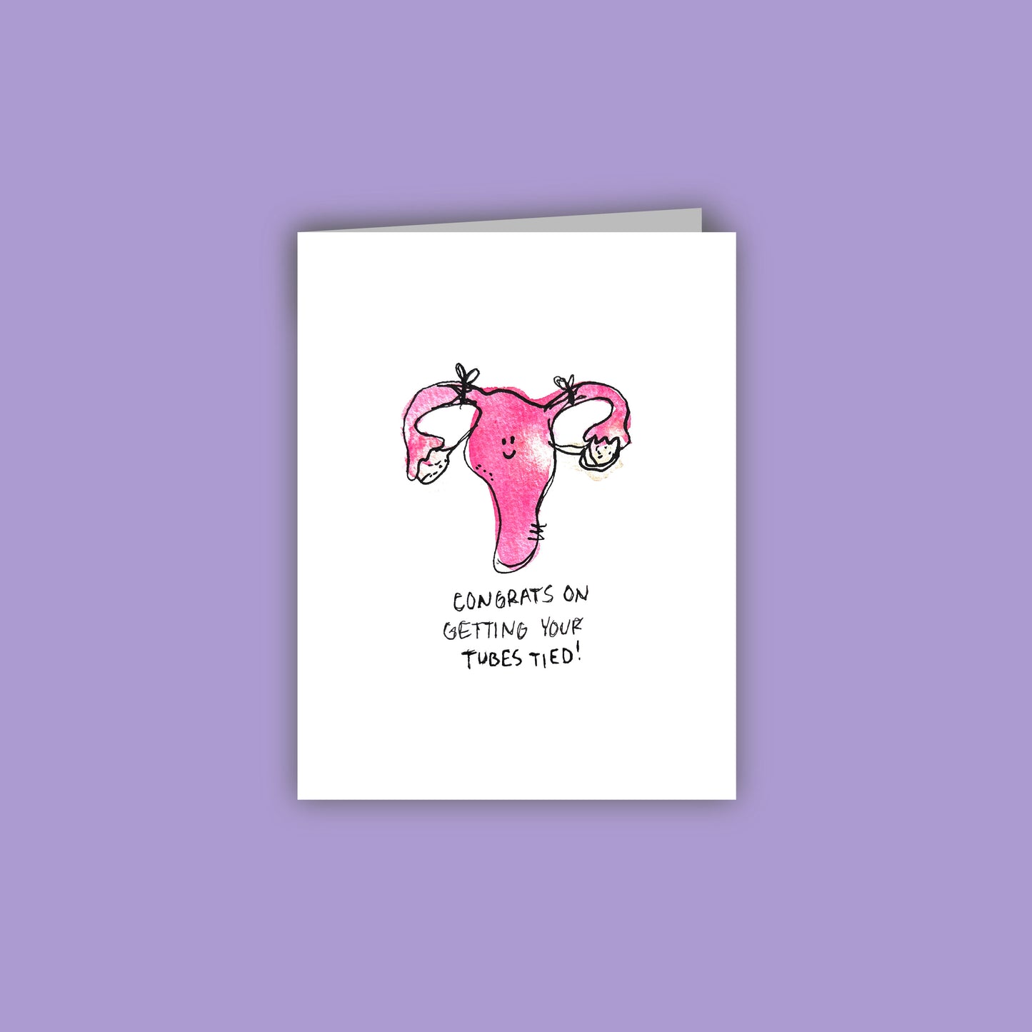 Congrats on Getting Your Tubes Tied! Card
