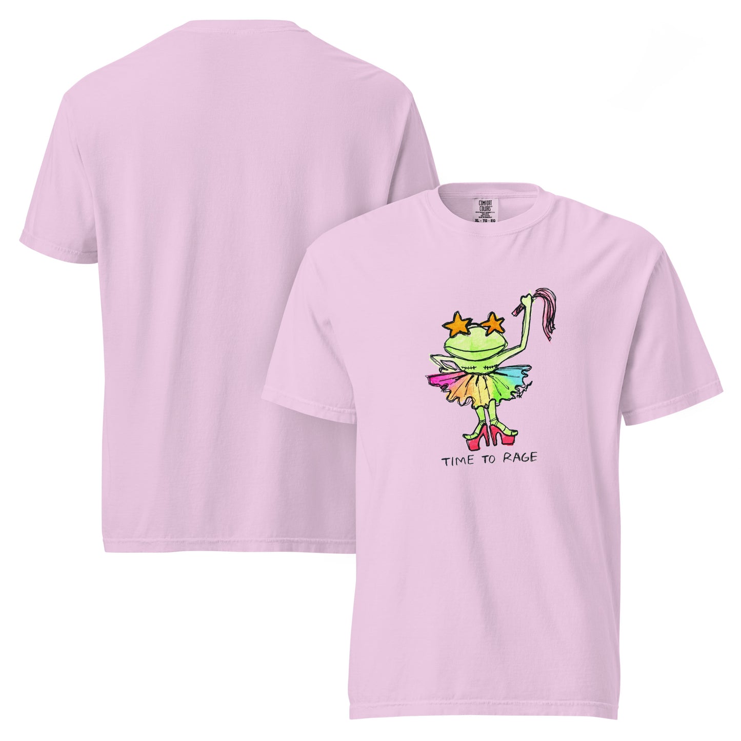 Time to Rage Pride Unisex garment-dyed heavyweight t-shirt