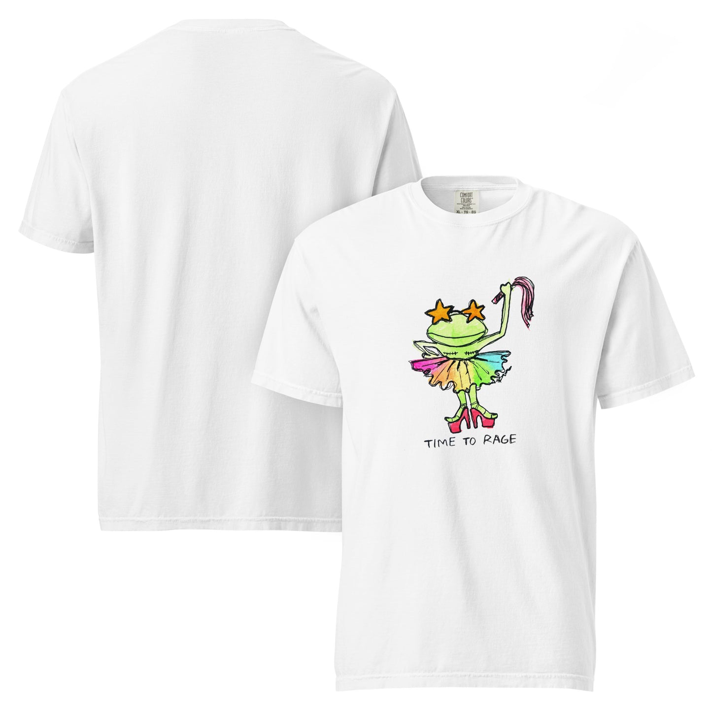 Time to Rage Pride Unisex garment-dyed heavyweight t-shirt