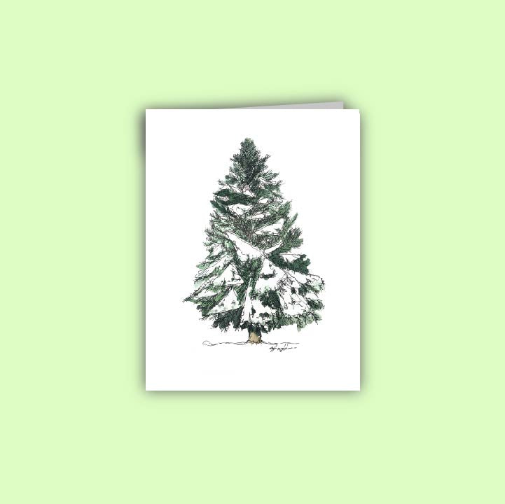 Evergreen Tree Card