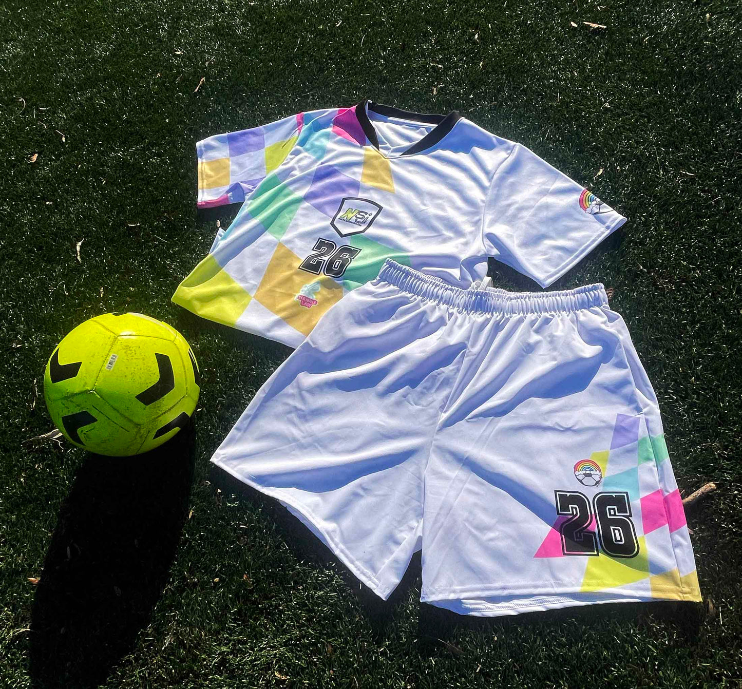 Queer Soccer Unisex Athletic Long Shorts