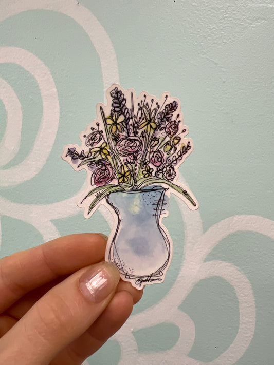 Morning (Flower Vase) Sticker