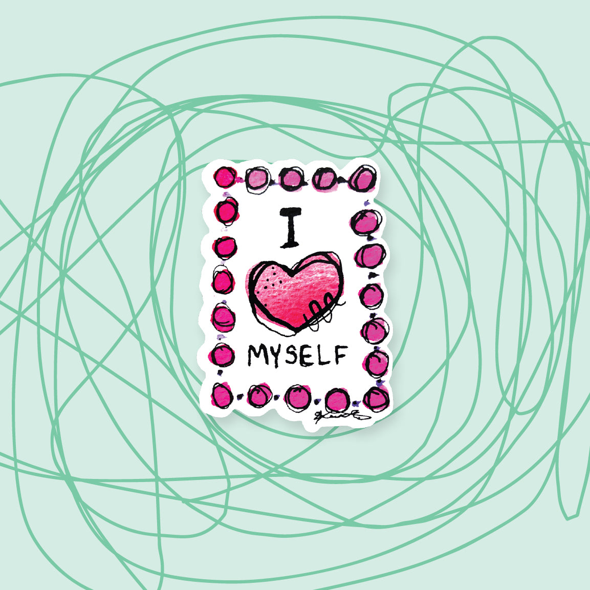 "I Heart Myself" Sticker