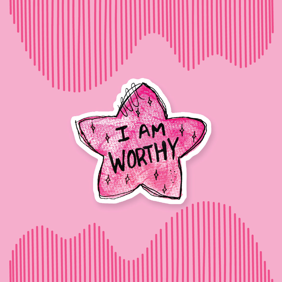 "I Am Worthy" Sticker