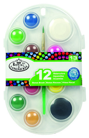 Washable Cake Watercolor Set-14 Pieces