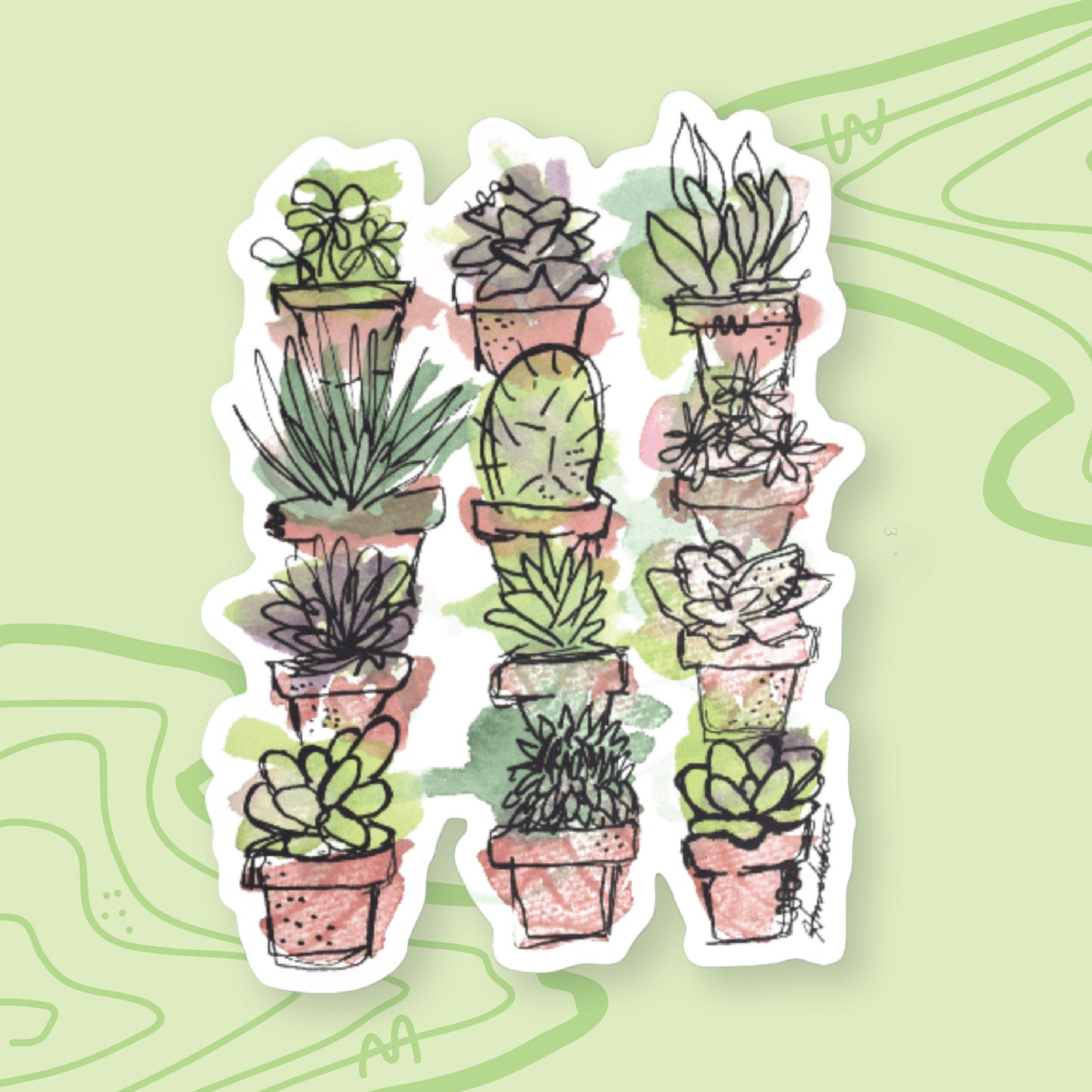 Succulents Sticker