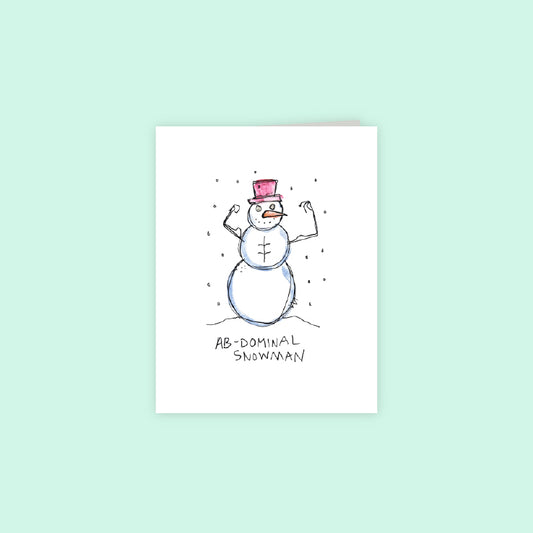 Ab-Dominal Snowman Card