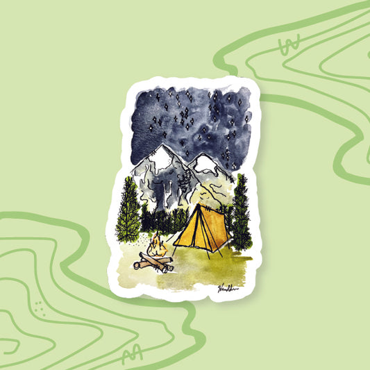 Camping Sticker