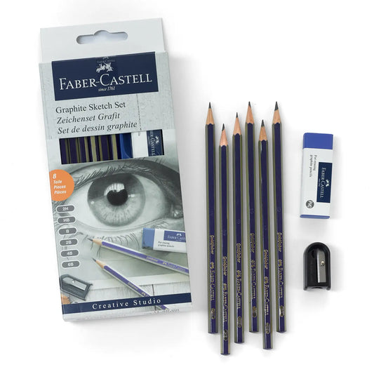 6 Goldfaber Graphite Pencils - Faber-Castell