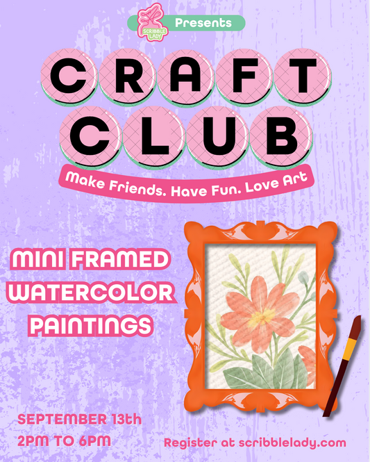 Mini Framed Watercolor Paintings
