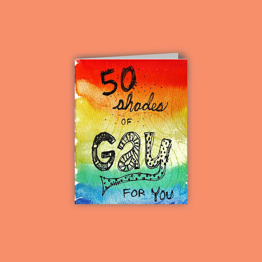 50 Shades of Gay Card