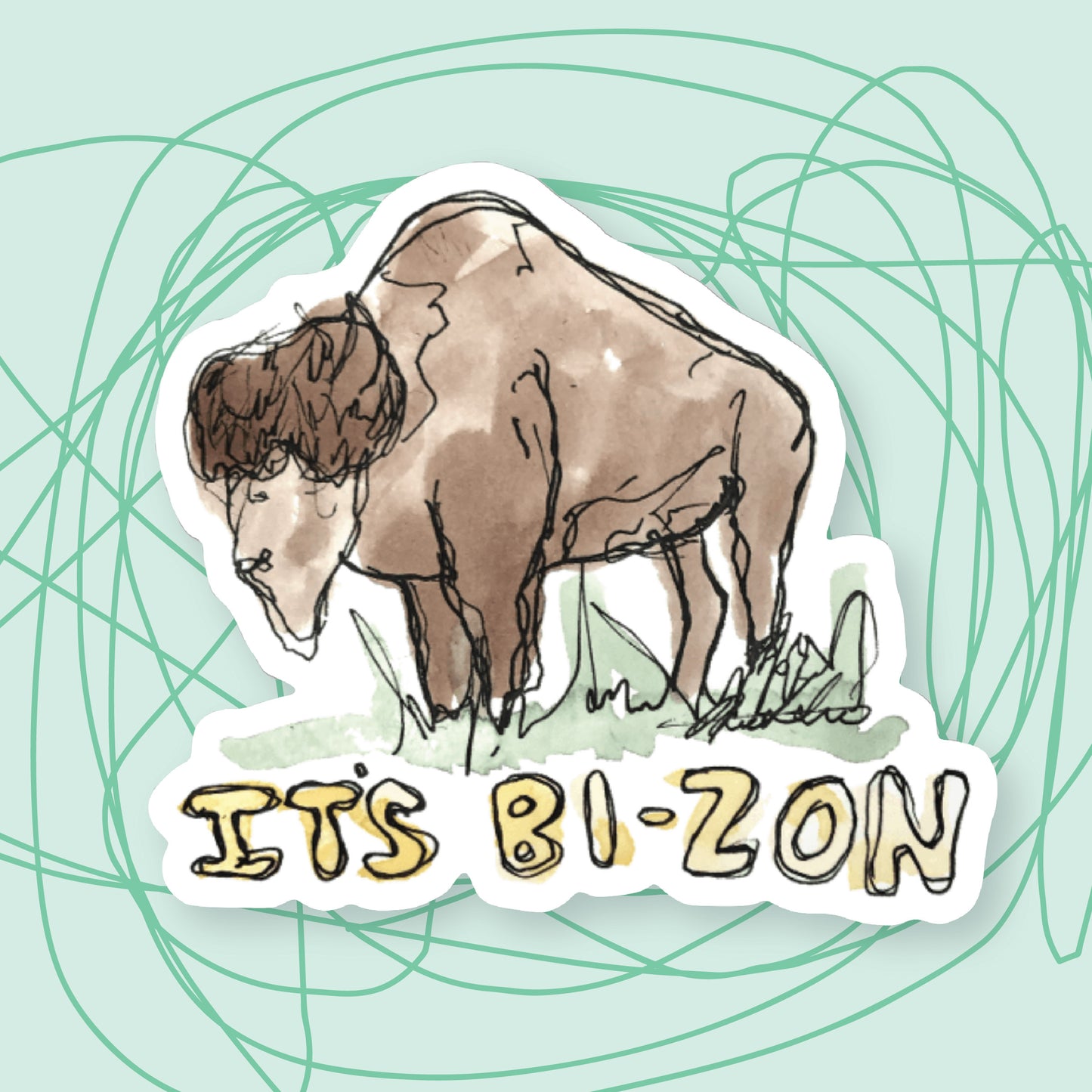 Bizon Sticker