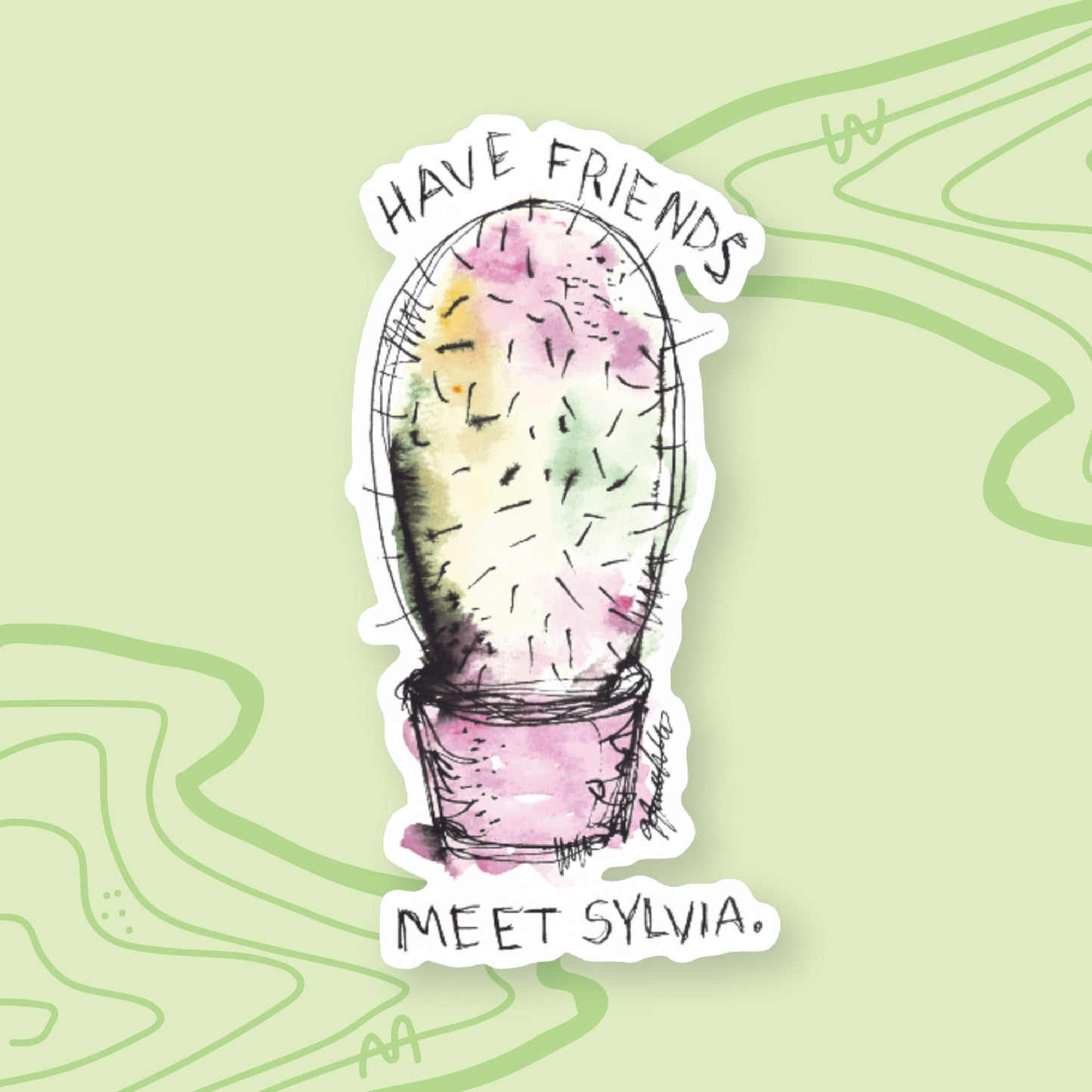 Cactus Sticker