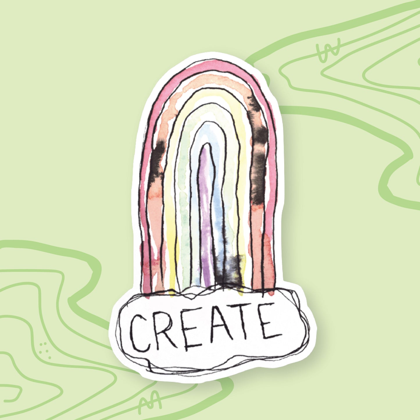 Creation Rainbow Sticker