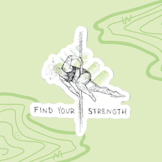"Find Your Strength" Sticker