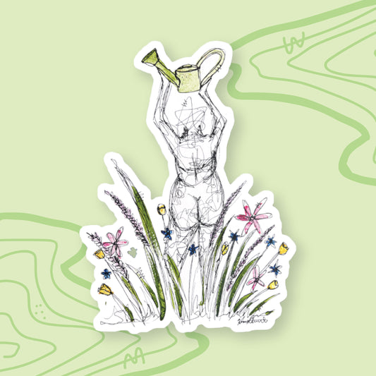 Garden Goddess Sticker