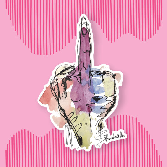 Middle Finger Sticker