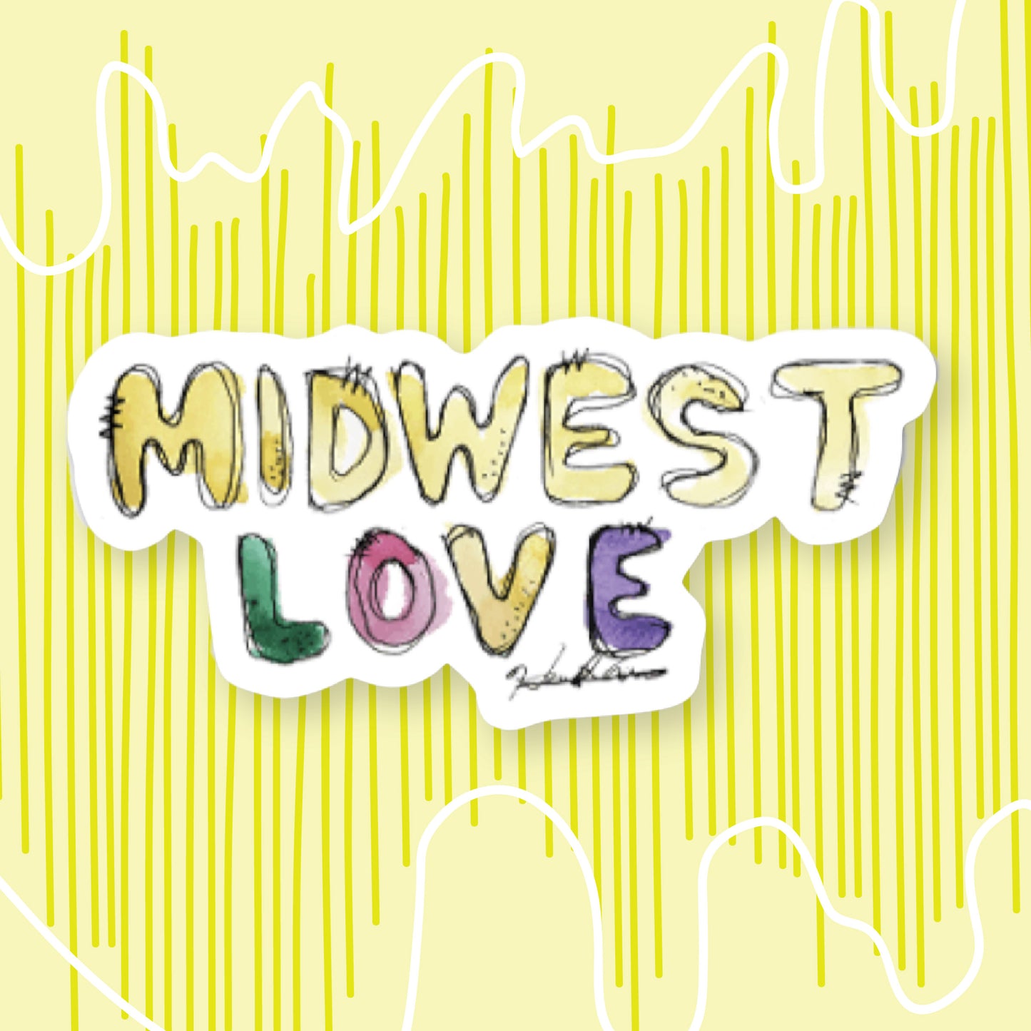 Midwest Love Sticker