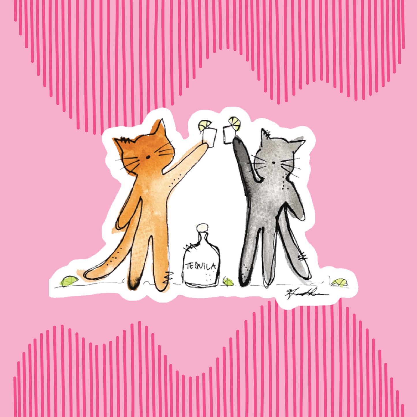 "Paw-ty for Two" Sticker