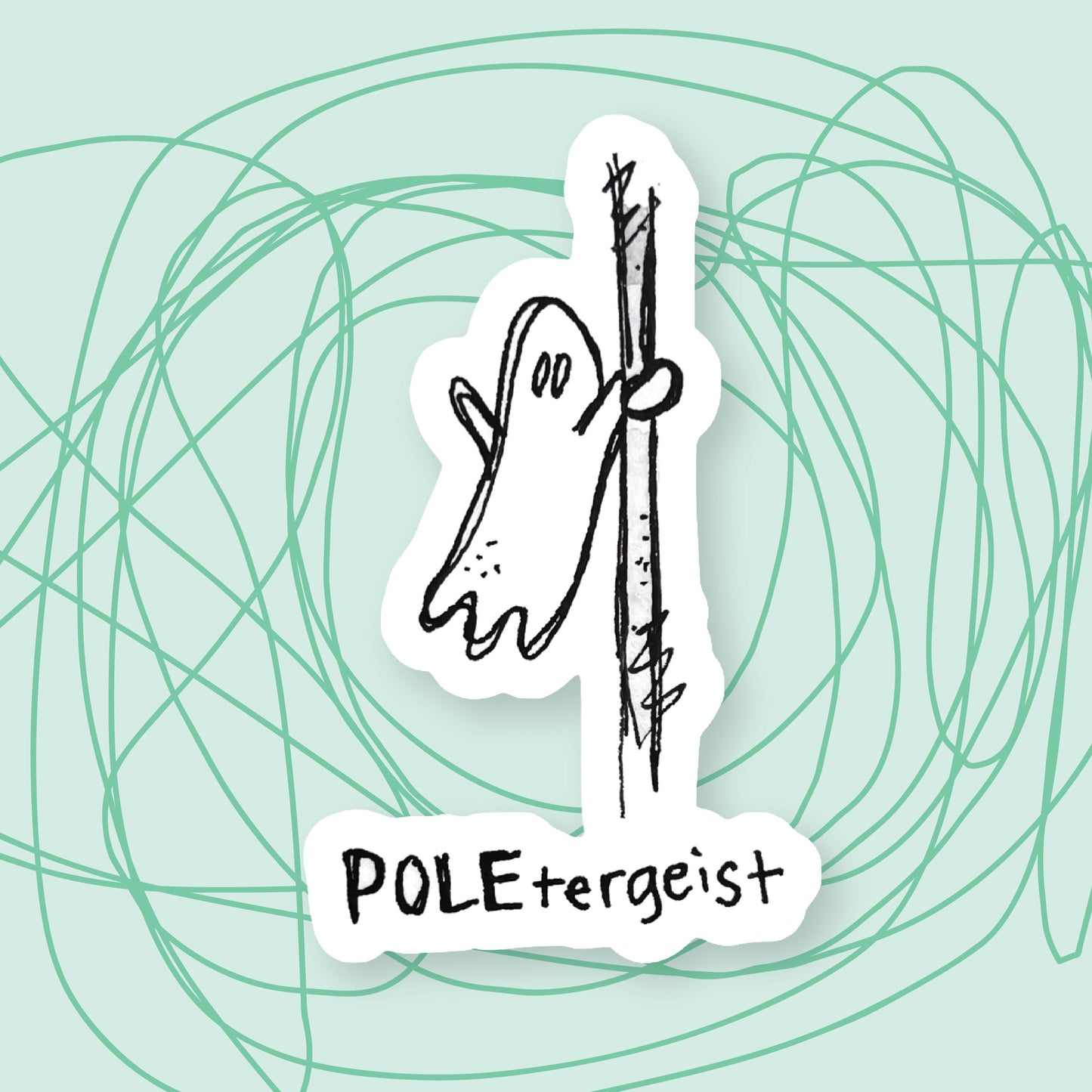 "Poletergeist" Sticker