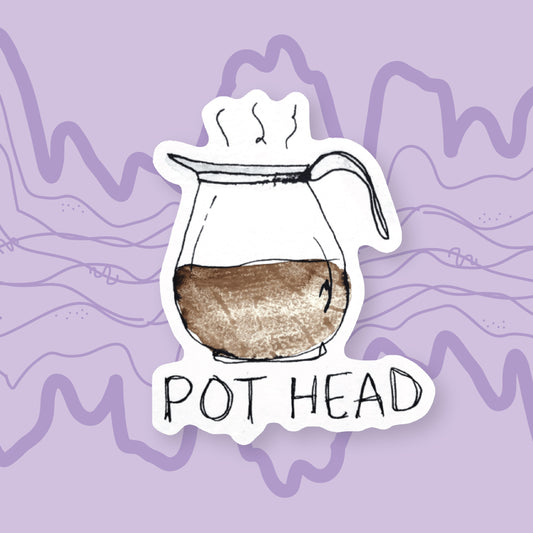 "Pot Head" Sticker