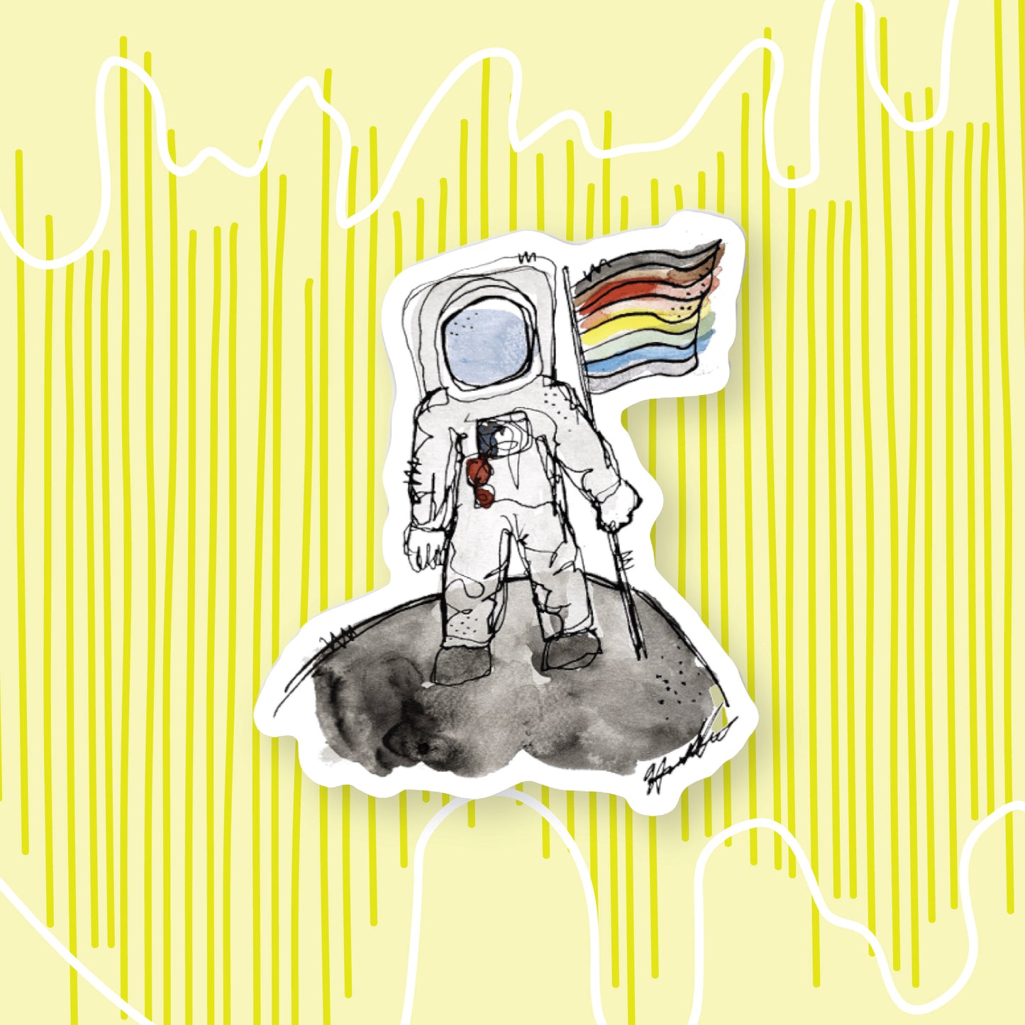 Pride Astronaut Sticker