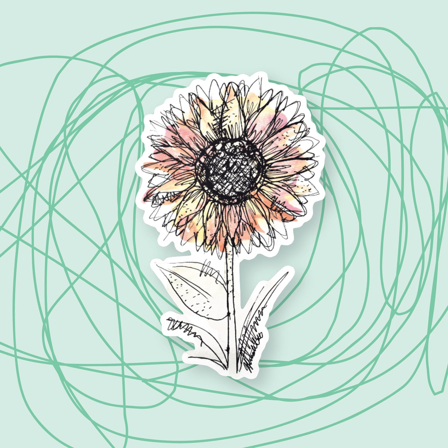 Sunflower Sticker