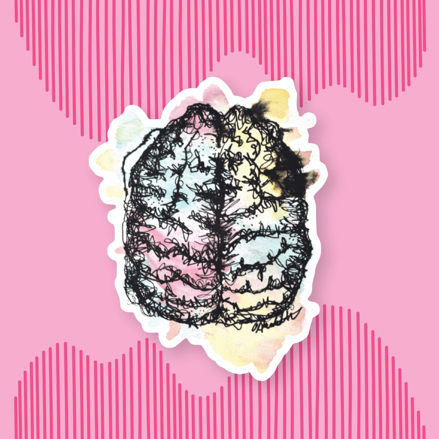Teddy's Brain Sticker For A Cause