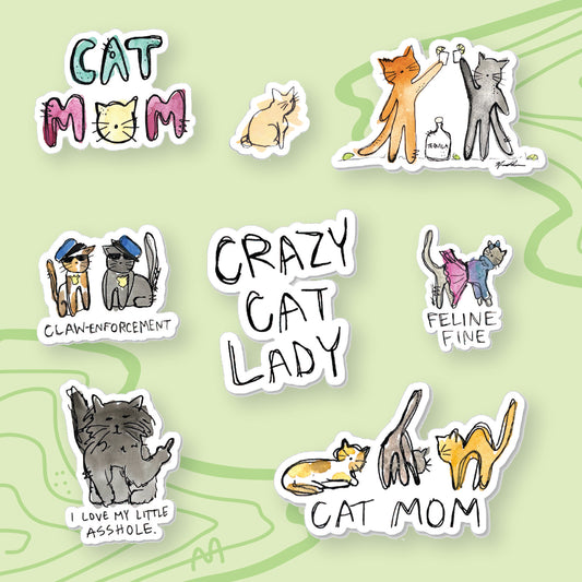 Cat Lady Sticker Bundle