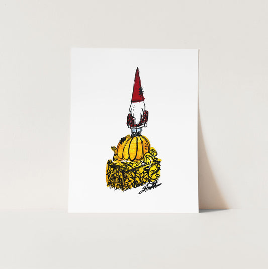 "Fall gnome" Limited Edition Print