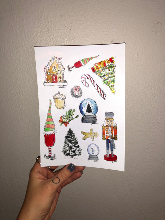 Holiday Sticker Sheet