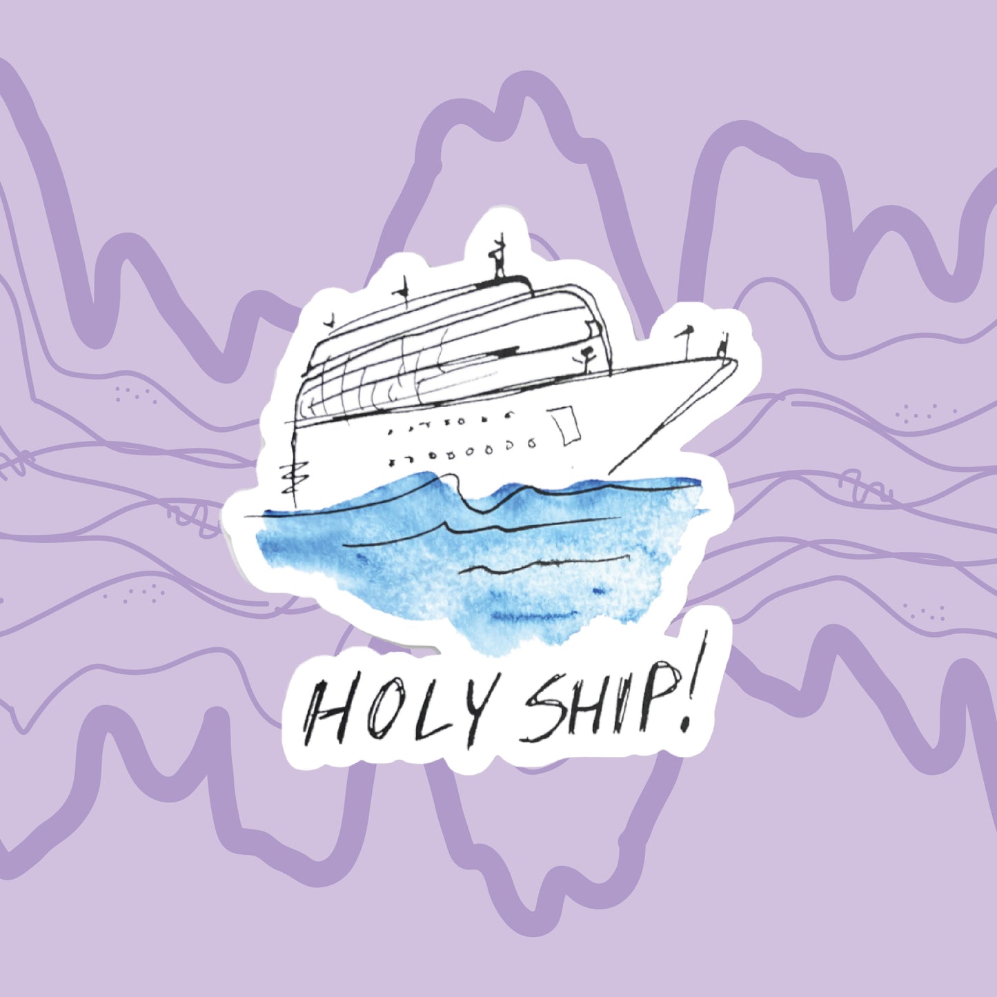 Holy Ship Sticker
