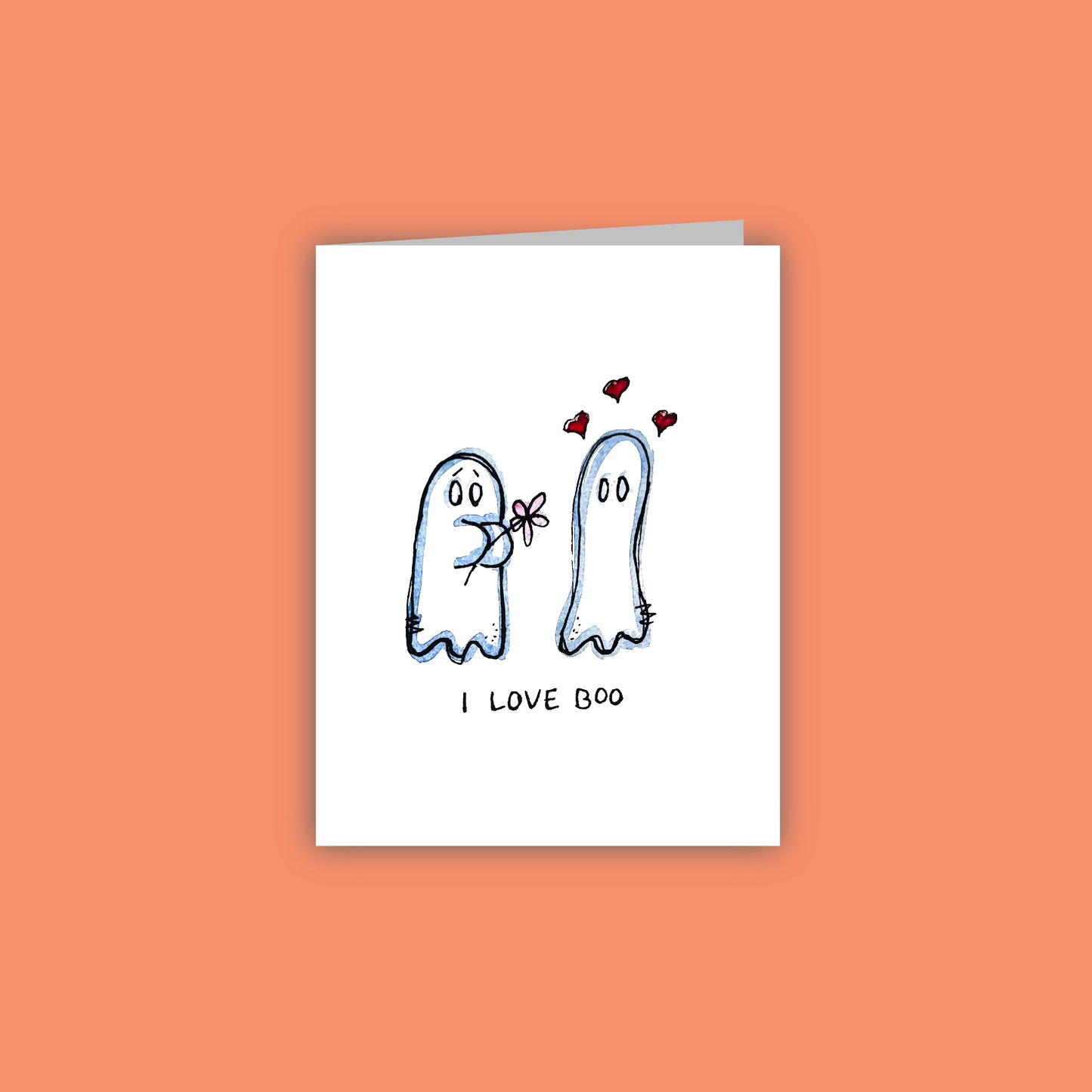 I Love Boo Card