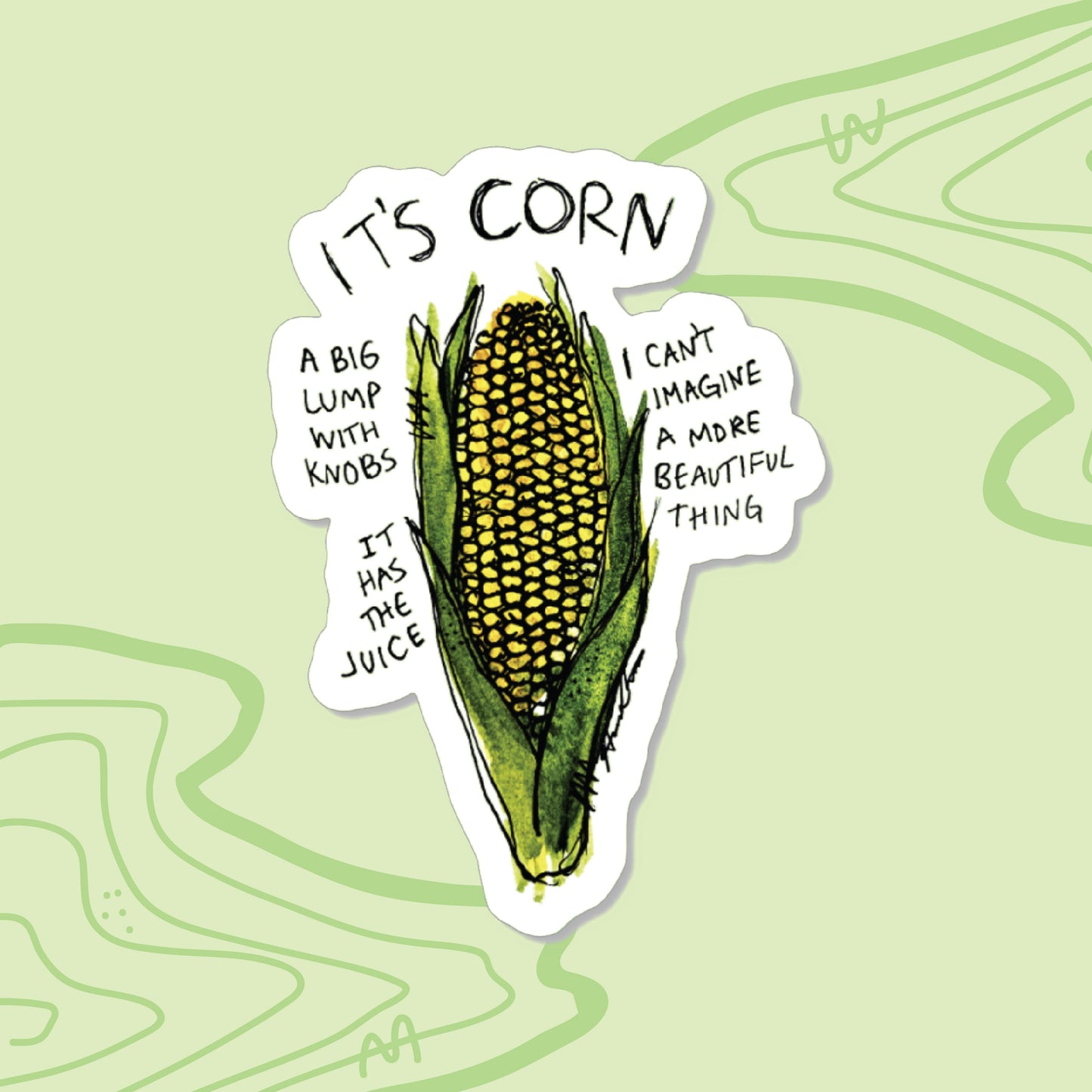 "It's Corn" Sticker