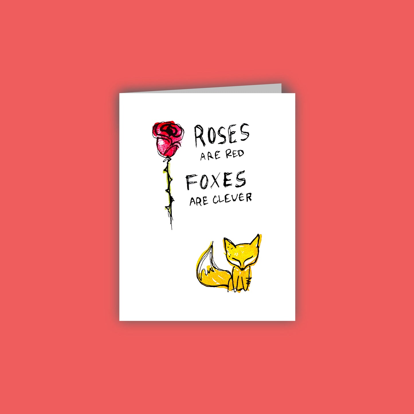 Roses are Red, Foxes are Clever Card