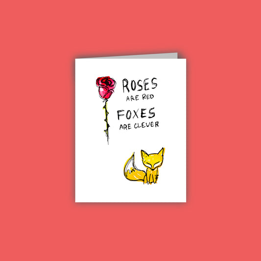 Roses are Red, Foxes are Clever Card