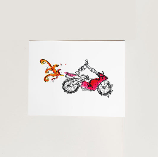 "Skelocycle" Print
